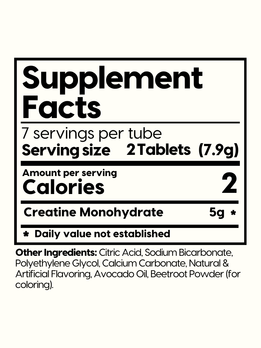 COMING SOON Effervescent Creatine Tablets (7-Servings)