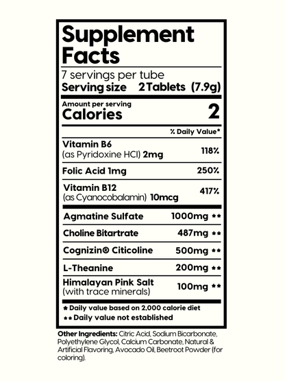 Effervescent Productivity Tablets Non-Stim